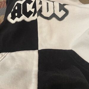 AC/DC Monochrome Checkered Hoodie size 9/10